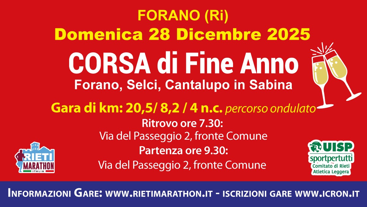 1 Ed.- Corsa di Fine Anno di Forano