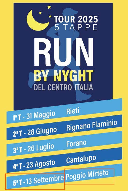Gara notturna di Poggio Mirteto - 13 settembre